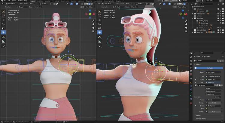 How to create 3D Characters using blender